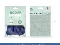 Latexové balónky pastelové Eco - tmavě modré 10ks 30cm