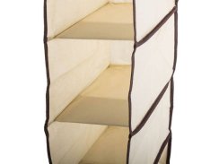 Závěsný organizér do skříně bežová 70cm
