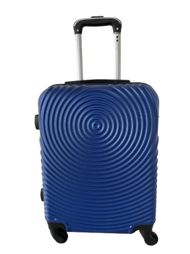 Cestovný kufor škrupinový modrý 45l