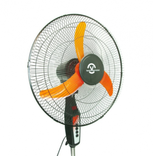 Stojanový ventilátor 50cm černo oranžový