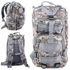 Vojenský turistický batoh 30l šedý Vojenský turistický batoh 30l šedý