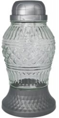 Hřbitovní solární lampa LA503 stříbrná Hřbitovní solární lampa LA503 stříbrná