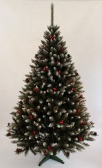 Umělý vánoční stromek Smrk s jeřabinou
