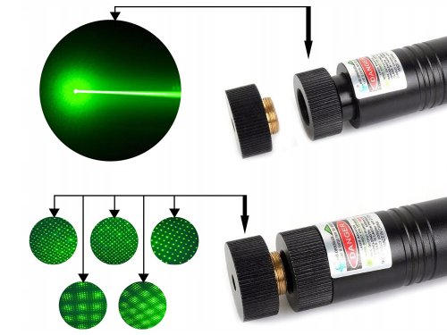Nabíjecí zelený silný laser