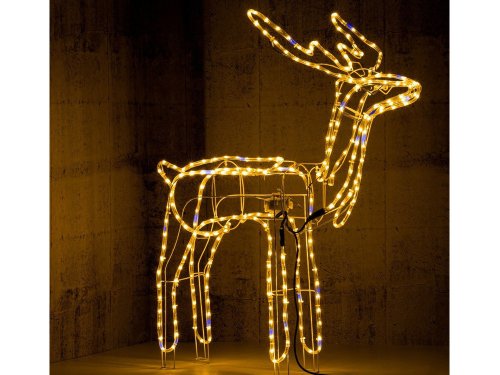 Svítící sob s pohyblivou hlavou 216 led
