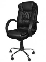 Kancelářská židle z eko kůže černá