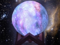 Nočná lampa Vesmír s diaľkovým ovládaním 15cm