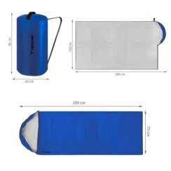 Spací vak modrý 200 cm