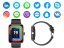 Chytré hodinky smartwatch s bluetooth - Barva: Černá