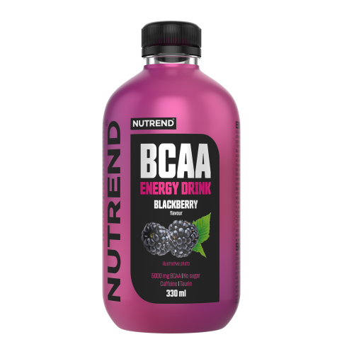 BCAA Energy Drink 330ml Nutrend - Příchuť: blackberry