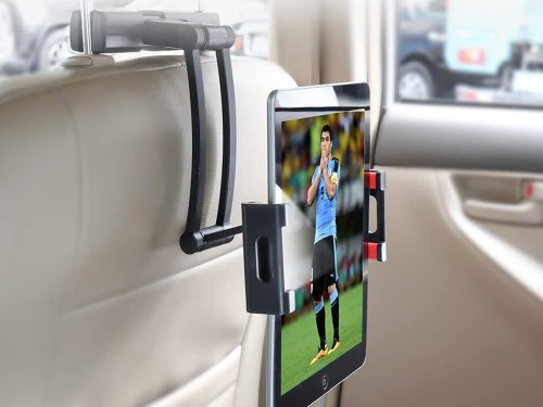 Držák mobilu a tabletu na opěrku sedadla