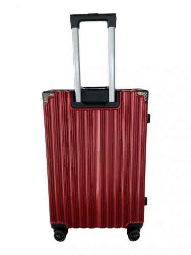 Sada luxusnej cestovnej batožiny 3ks - čiervená
