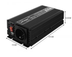 Měnič napětí SINUS 600 12/230V (300/600Va)