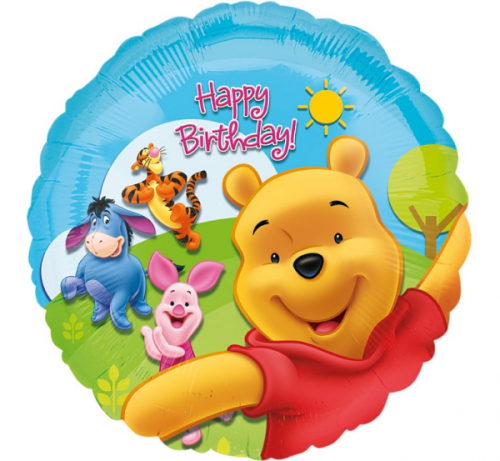 Fóliový balónek Medvídek Pooh 45cm