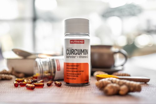 Curcumin + Bioperine + Vitamin D 60 kapslí Nutrend