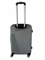 Sada cestovních zavazadel stříbrná 3ks