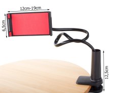Flexibilní stativ s klipem na telefon 60cm