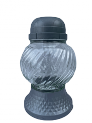 Hřbitovní solární lampa LA21 stříbrná