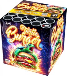 Kompaktní ohňostroj Turtle Burger 25 ran / 20 mm