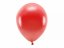 Latexové balónky metalické Eco - červená 10ks 30cm