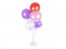 Stojan na balónky 70cm na 7 balónků