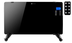 Skleněný konvektor s LCD displejem 2000W černý