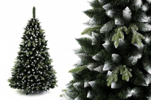 Umělý vánoční stromek Borovice stříbrná s větvičkami PE