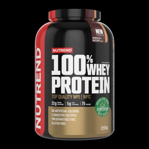 100% Whey Protein Nutrend 2250g - Příchuť: čokoláda+kakao