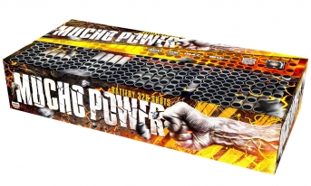 Kompaktný ohňostroj Mucho Power 328 ran / 20 mm
