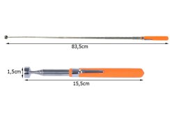 Magnetický teleskopický vyťahovák 83,5 cm