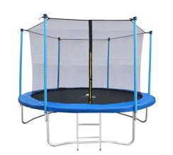 Trampolína s žebříkem modrá 252cm