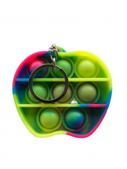 POP IT - přívěsek na klíče Jablko barevný