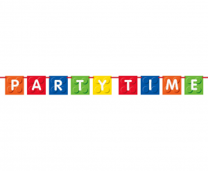 Banner "Lego"  Party Time barevný 182cm