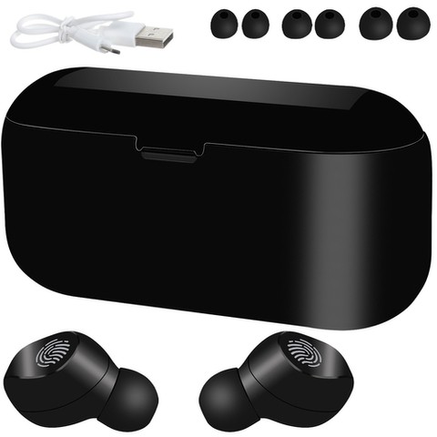 Bezdrátová Bluetooth sluchátka - černé