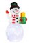 Vánoční dekorace - nafukovací sněhulák s LED osvětlením 155cm