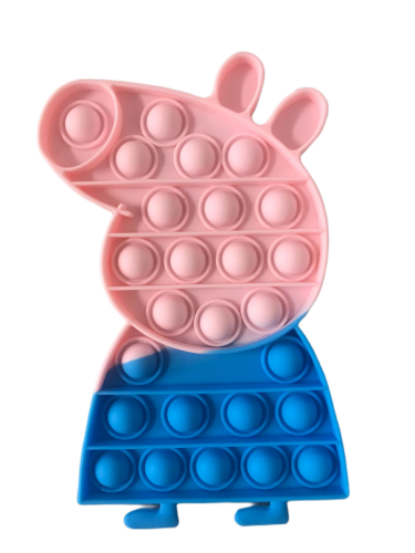 Pop It antistresová hračka Prasátko Peppa růžovo-modrý