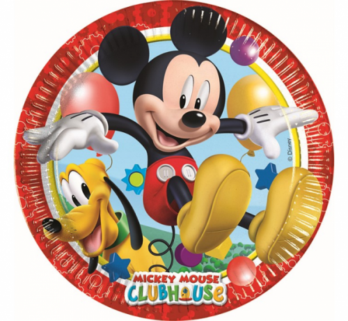 Papierové tanieriky Mickey mouse 8ks 23cm