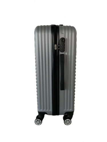 Sada cestovních zavazadel stříbrná 3ks