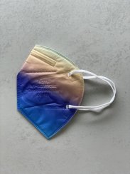 Respirátor FFP2 modro barevný