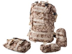 Vojenský survival batoh 48,5l hnědý Vojenský survival batoh 48,5l hnědý