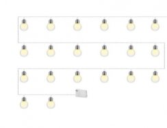 Světelný řetěz žárovky LED teplá bílá 20ks
