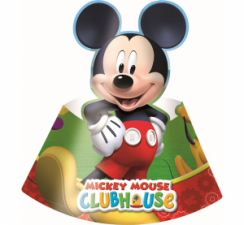 Papírové párty čepičky - Mickey Mouse 6ks