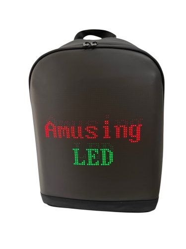 LED batoh s displejem 37×30 cm – kompaktní chytrý batoh s vlastním textem