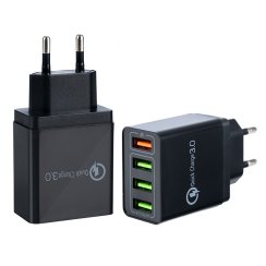 Nabíječka adaptér QC 3,0 4x USB Nabíječka adaptér QC 3,0 4x USB