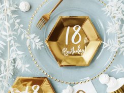 Papírové talířky "18th Birthday!" 6ks 20cm