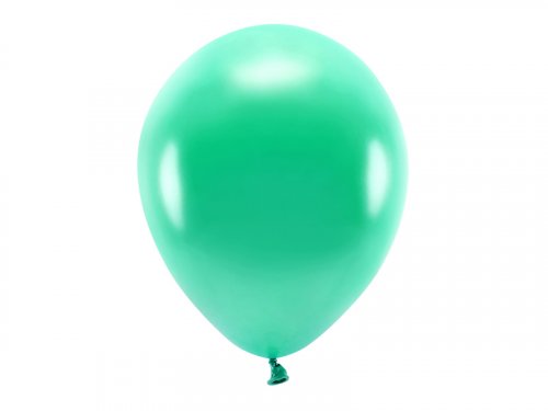 Latexové balóniky metalické Eco - zelené 10ks 30cm