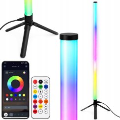 Rohová stojacia lampa rgb ľad 110cm