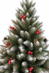 Umělý vánoční stromek Smrk s jeřabinou