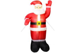 Vánoční dekorace - nafukovací Santa Claus s LED světlem 180cm