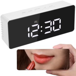 Hodiny LED 4v1 bílé
